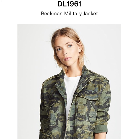 DL1961 Beekman Military Jacket Camo Print XS - Picture 4 of 12